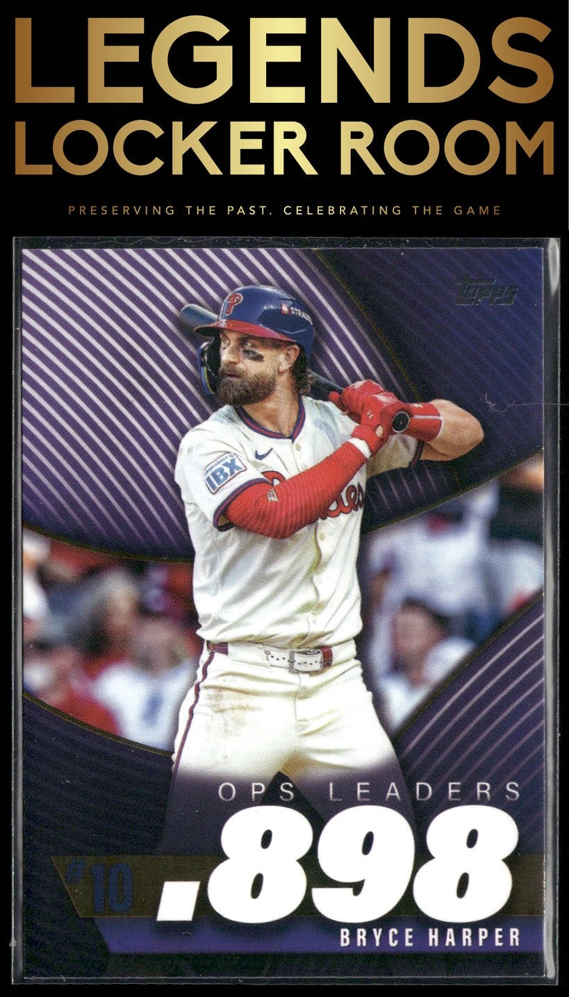 2025 Topps #OPS-10 Bryce Harper OPS Leaders