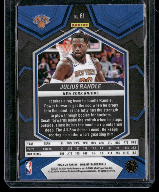 2023-24 Panini Mosaic #61 Julius Randle
