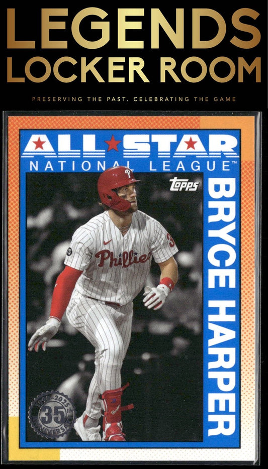 2025 Topps #90AS-19b Bryce Harper 1990 Topps Baseball 35th Anniversary All-Stars