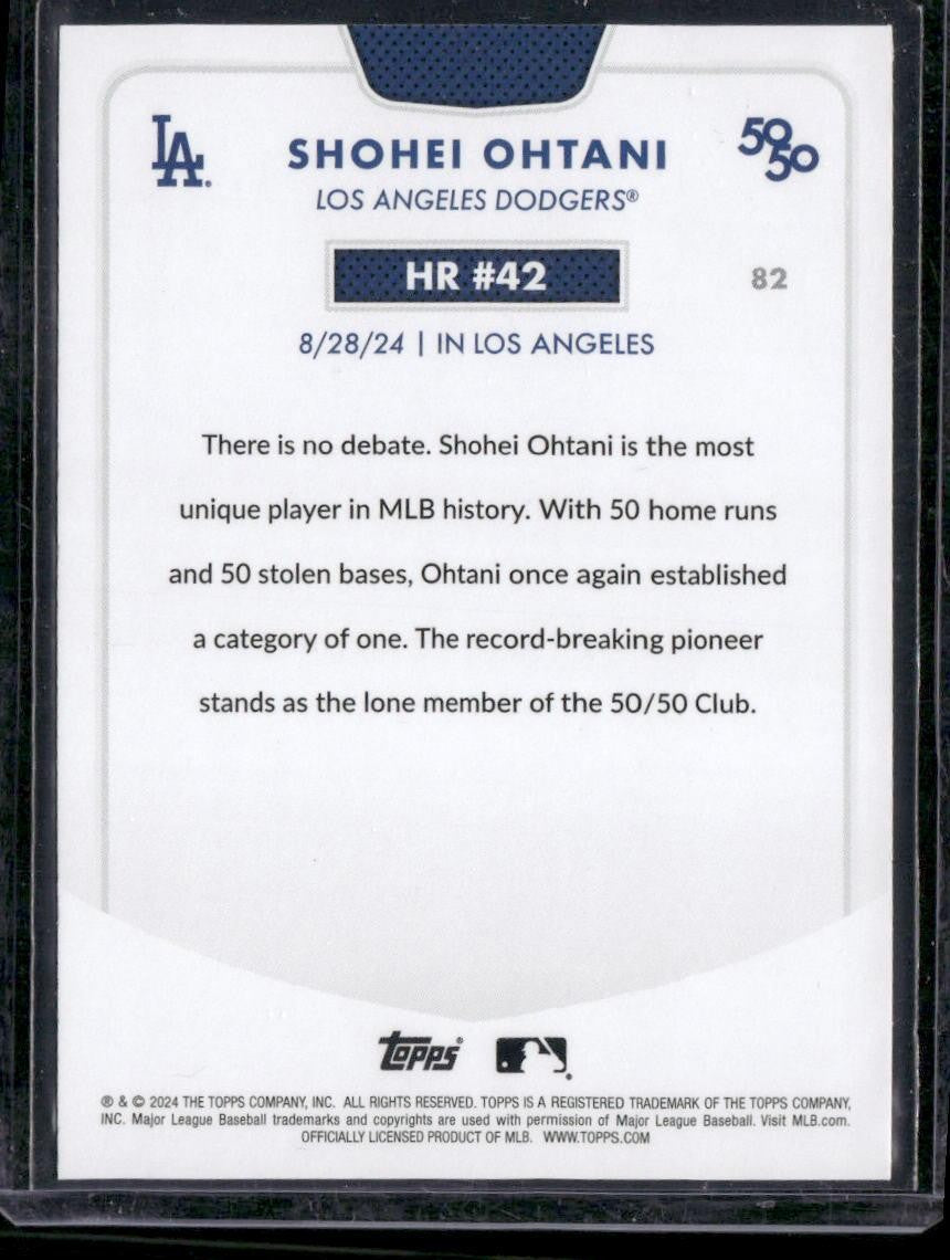 2024 Topps 50/50: Shohei Ohtani HR #42 Shohei Ohtani