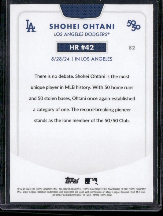 2024 Topps 50/50: Shohei Ohtani HR #42 Shohei Ohtani
