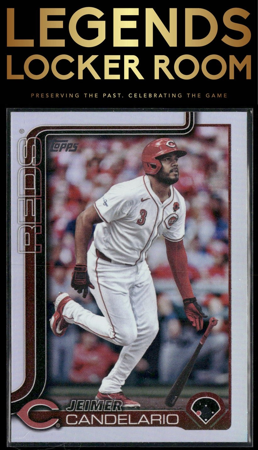 2025 Topps #619 Jeimer Candelario Rainbow Foil