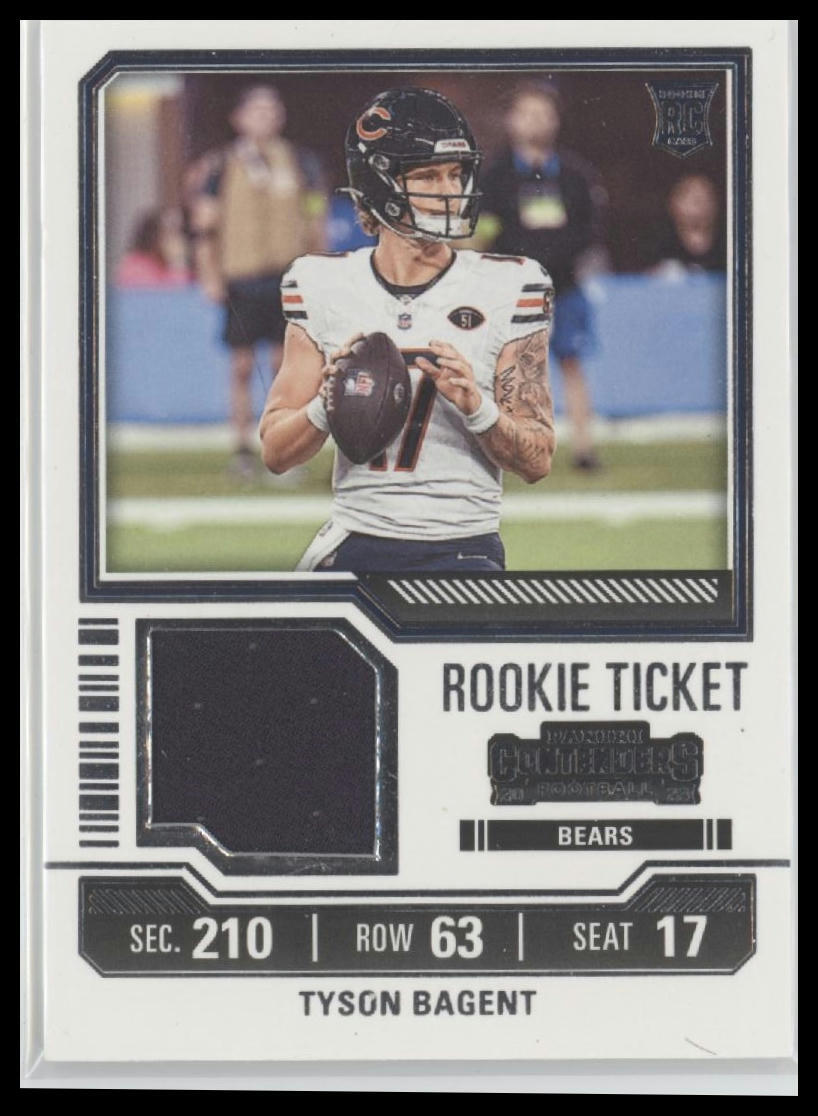 2023 Panini Contenders #TS34 Tyson Bagent Rookie Ticket Swatches