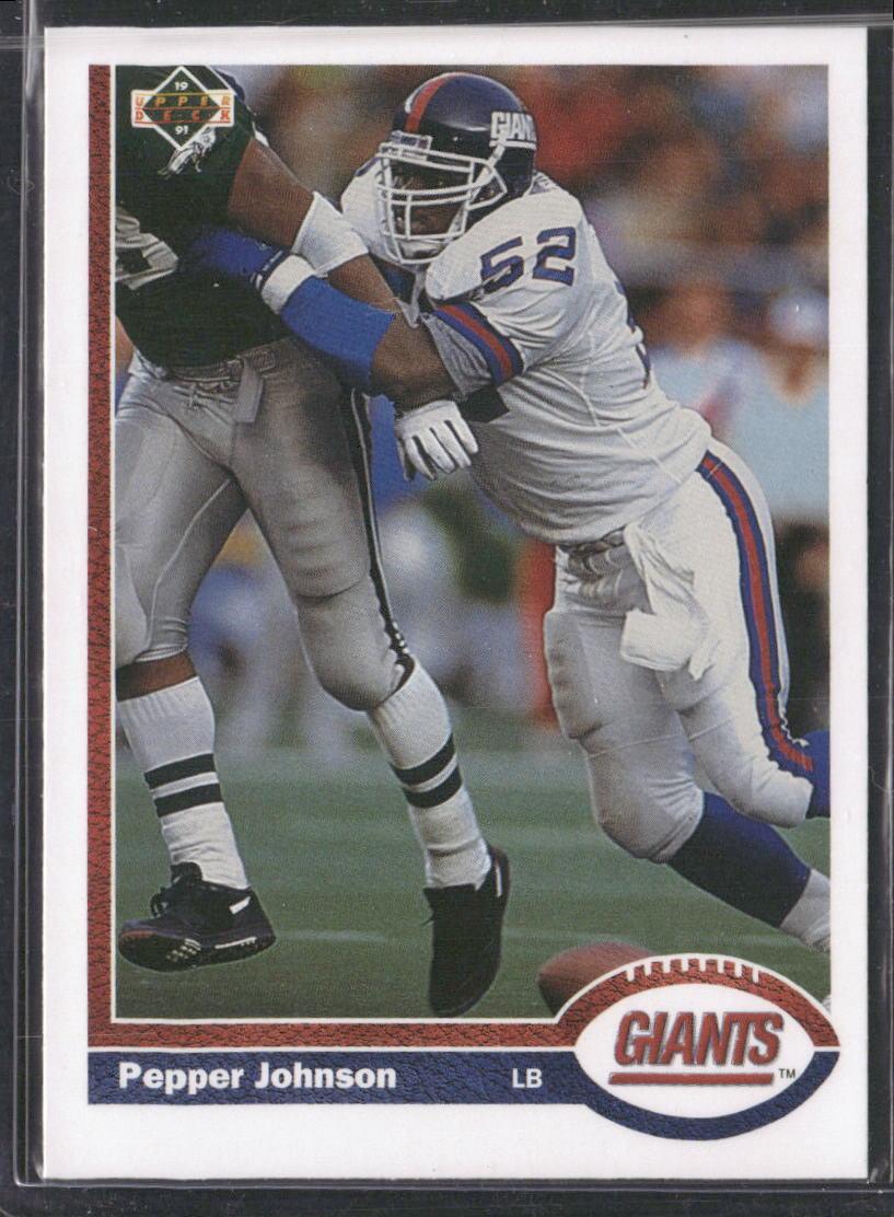 1991 Upper Deck #183c Pepper Johnson