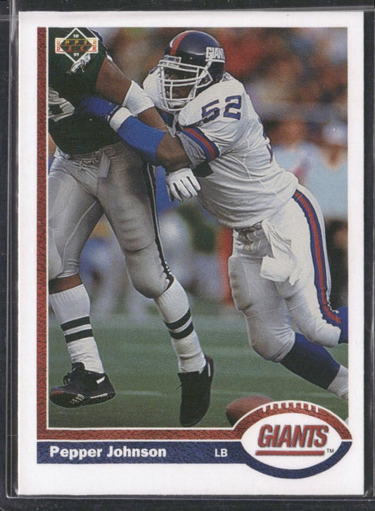 1991 Upper Deck #183c Pepper Johnson