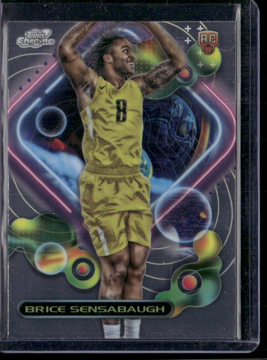2023-24 Topps Chrome Cosmic #175 Brice Sensabaugh