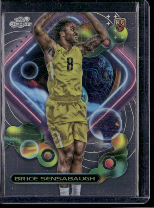 2023-24 Topps Chrome Cosmic #175 Brice Sensabaugh