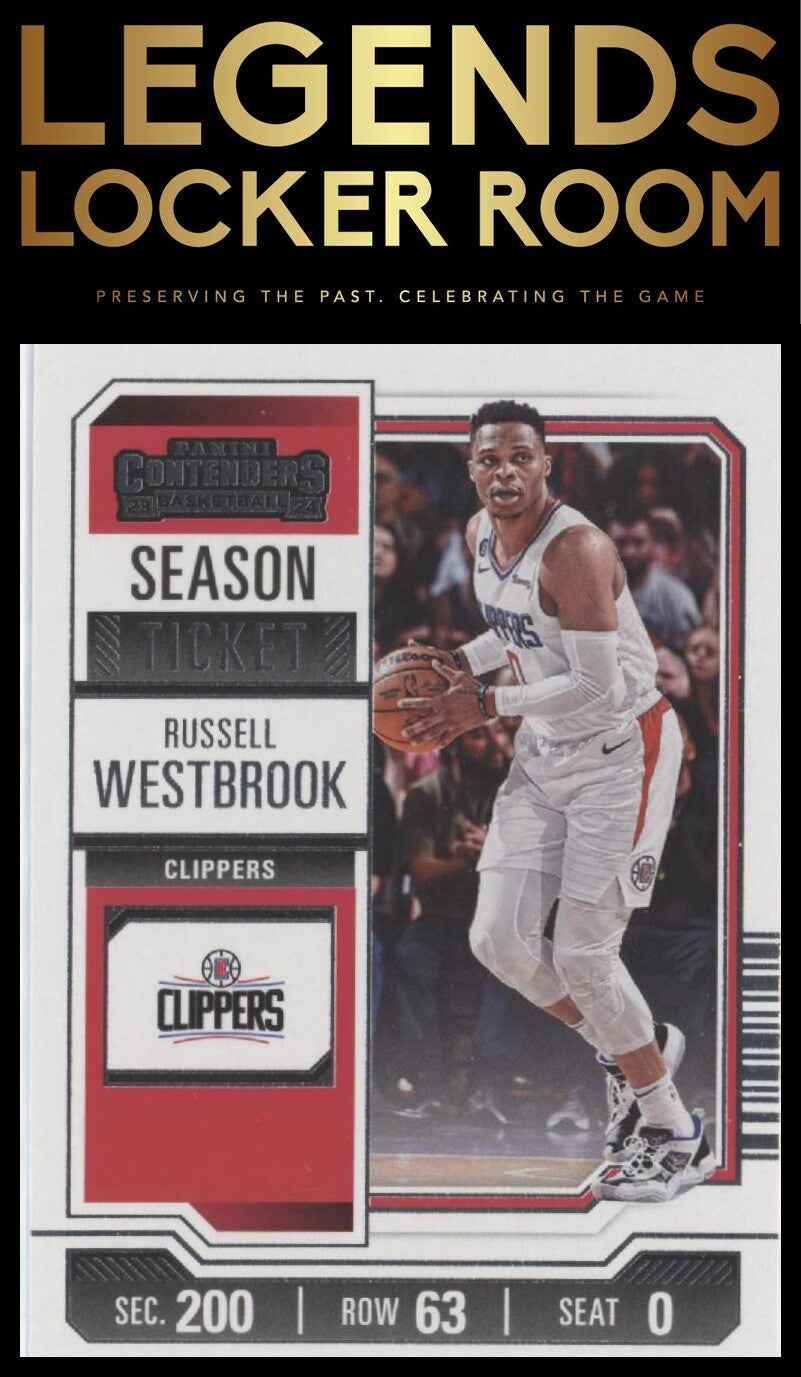 2023-24 Panini Contenders #86 Russell Westbrook Season Ticket Retail