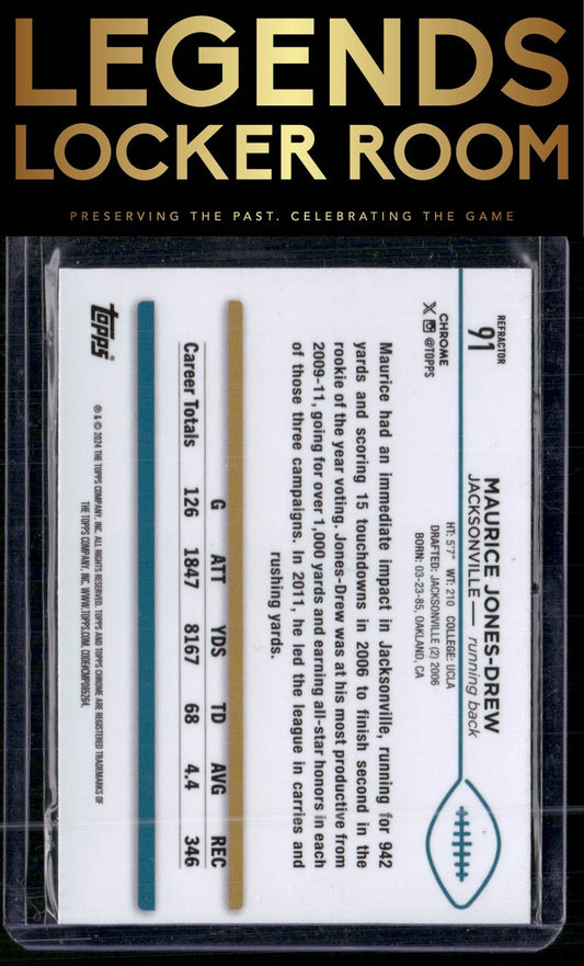2024 Topps Chrome #91 Maurice Jones-Drew Refractor