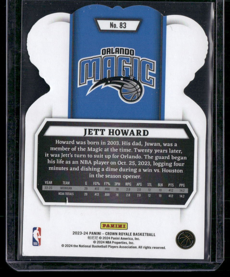 2023-24 Panini Crown Royale #83 Jett Howard Crystal
