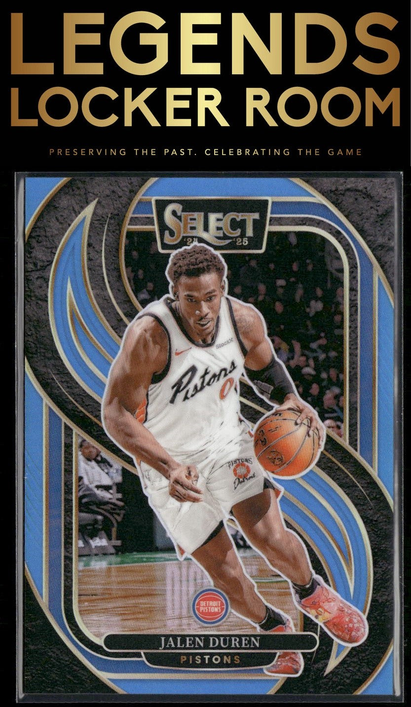 2024-25 Panini Select #160 Jalen Duren Light Blue Prizm #/299