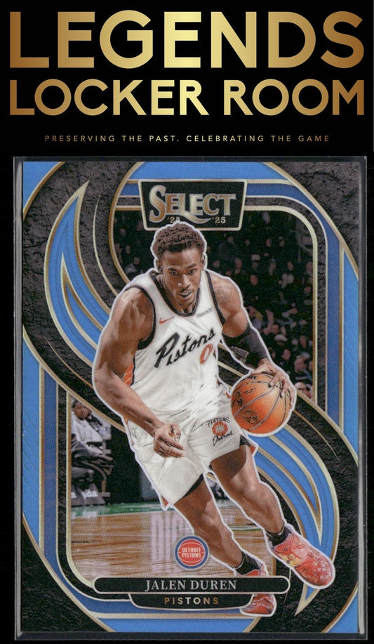 2024-25 Panini Select #160 Jalen Duren Light Blue Prizm #/299