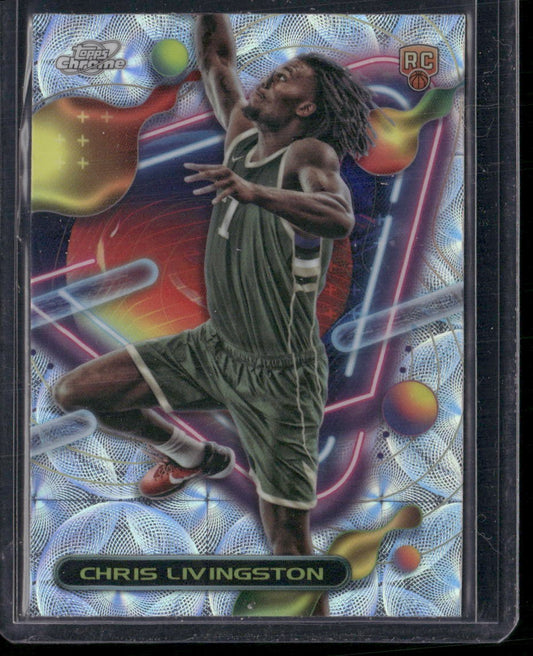 2023-24 Topps Chrome Cosmic #197 Chris Livingston Nucleus Refractors
