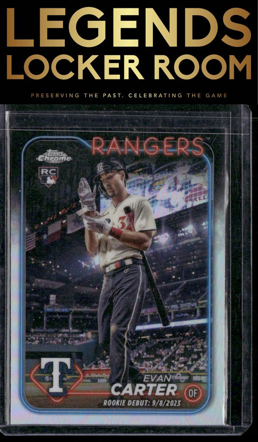 2024 Topps Chrome Update #USC199 Evan Carter Refractors