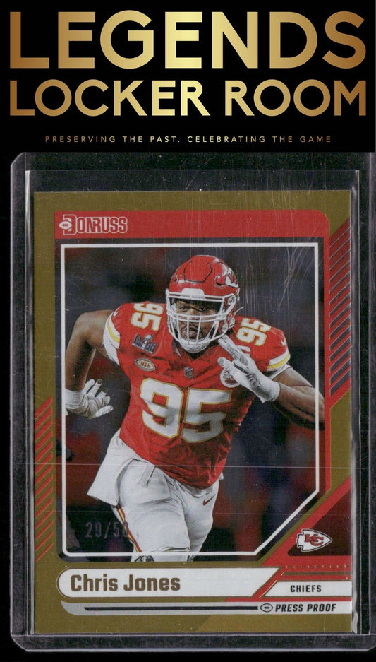 2024 Donruss #69 Chris Jones Press Proof Gold #/50