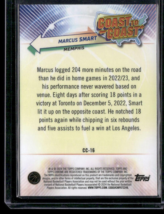 2023-24 Topps Chrome #CC-16 Marcus Smart Coast to Coast