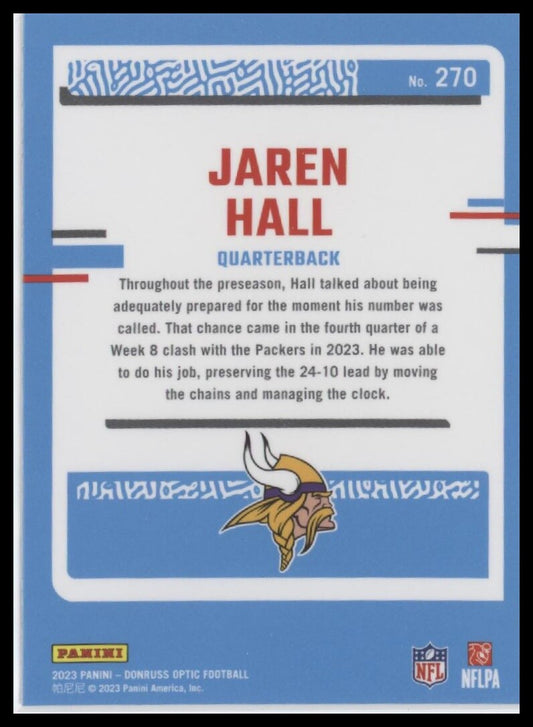 2023 Donruss Optic #270 Jaren Hall