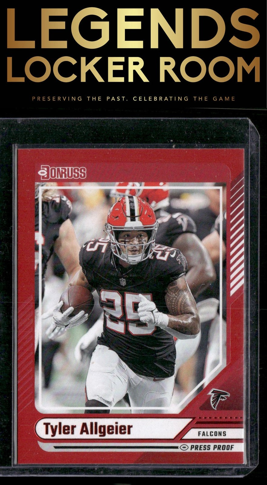 2024 Donruss #79 Tyler Allgeier Press Proof Red