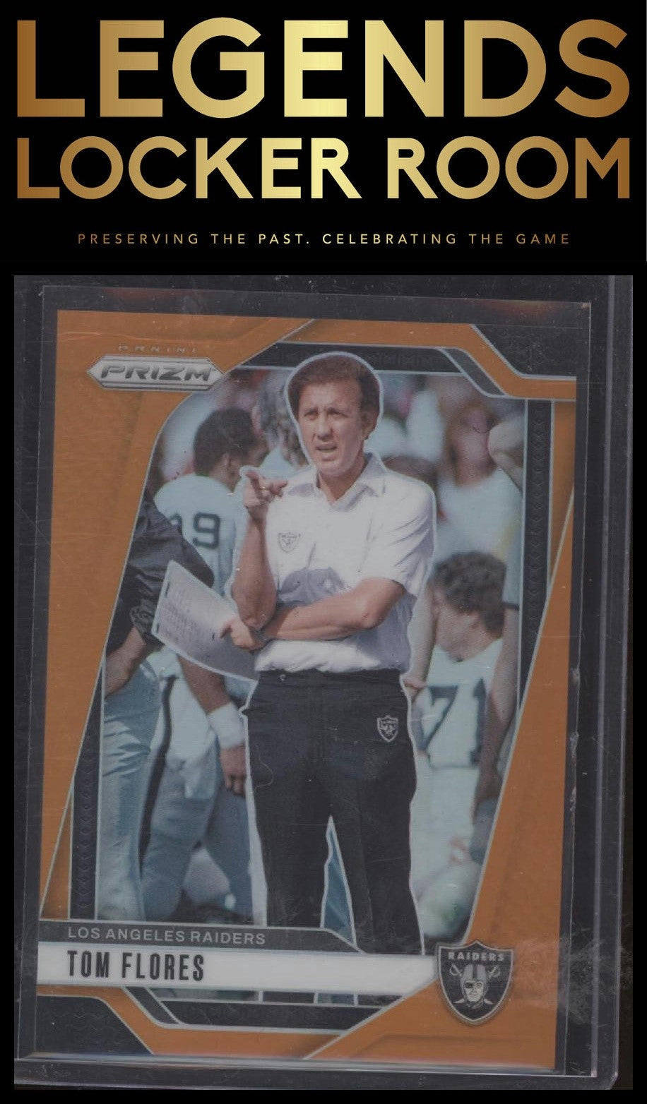 2024 Panini Prizm #156 Tom Flores Orange #/249