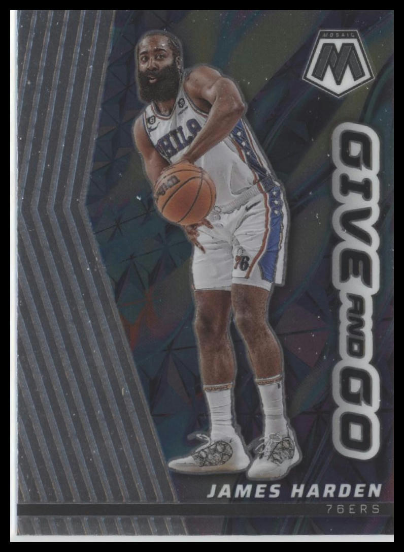 2022-23 Panini Mosaic #14 James Harden Give and Go