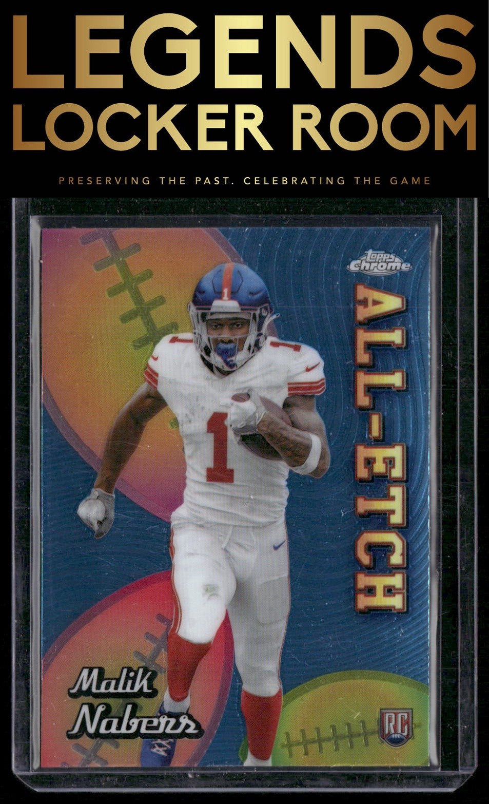 2024 Topps Chrome #CAE-MN Malik Nabers Chrome All-Etch