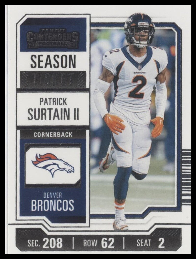 2023 Panini Contenders #31 Patrick Surtain II Season Ticket Retail
