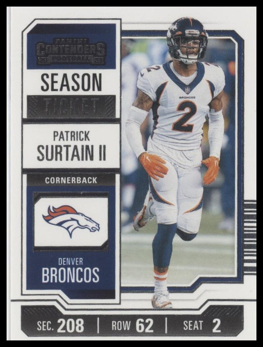 2023 Panini Contenders #31 Patrick Surtain II Season Ticket Retail