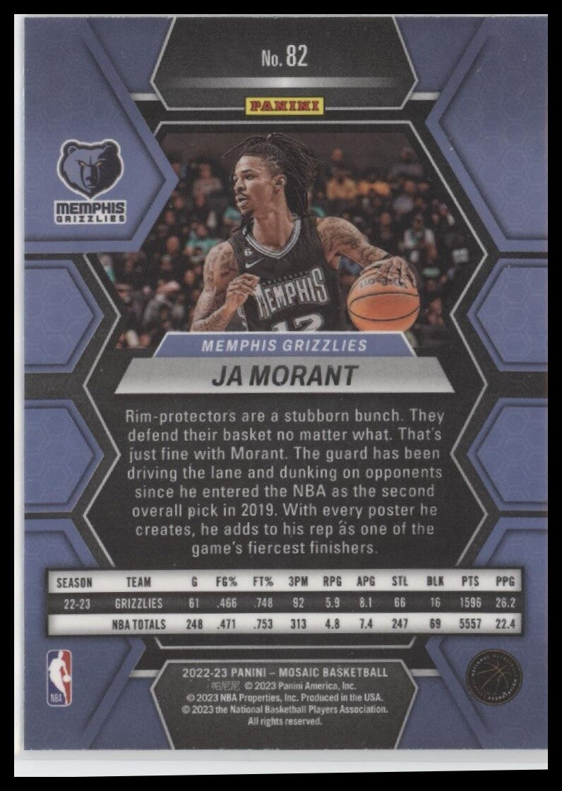 2022-23 Panini Mosaic #82 Ja Morant