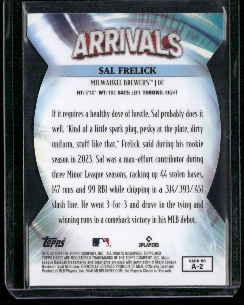 2024 Finest #A-2 Sal Frelick Arrivals