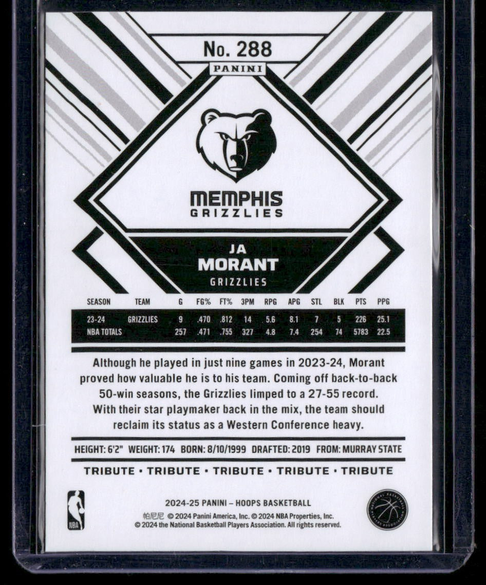 2024-25 Hoops #288 Ja Morant