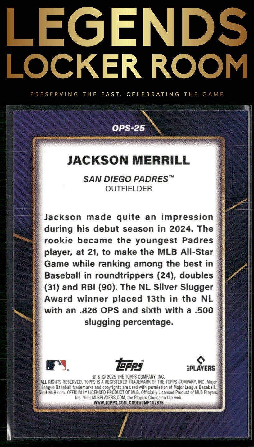 2025 Topps #OPS-25 Jackson Merrill OPS Leaders
