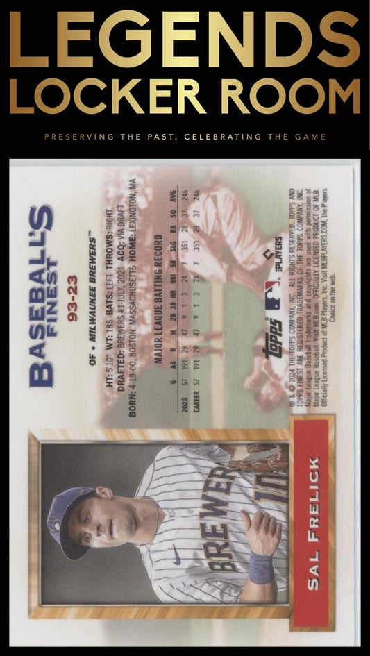 2024 Finest #93-23 Sal Frelick What If... 1993 Finest Prototype