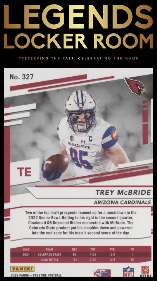 2022 Panini Prestige #327 Trey McBride Red /449
