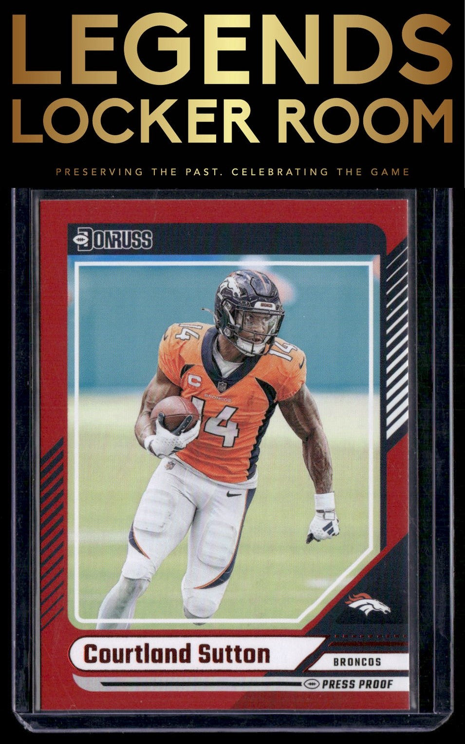 2024 Donruss #134 Courtland Sutton Press Proof Red
