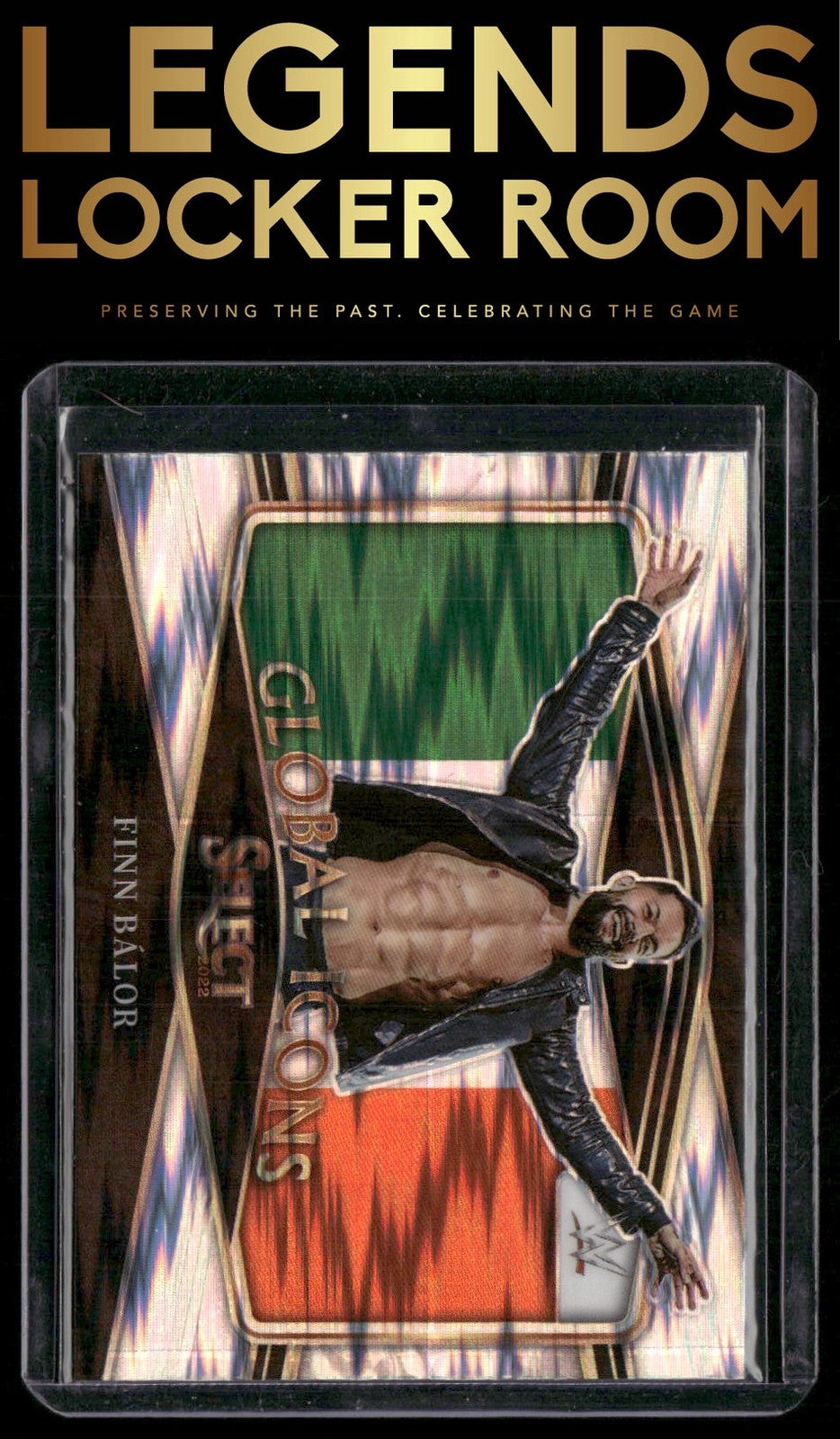 2022 Panini Select WWE #1 Finn Balor Global Icons Flash Prizms