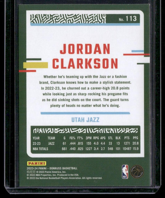 2023-24 Donruss #113 Jordan Clarkson