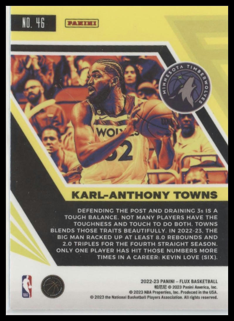 2022-23 Panini Flux #46 Karl-Anthony Towns