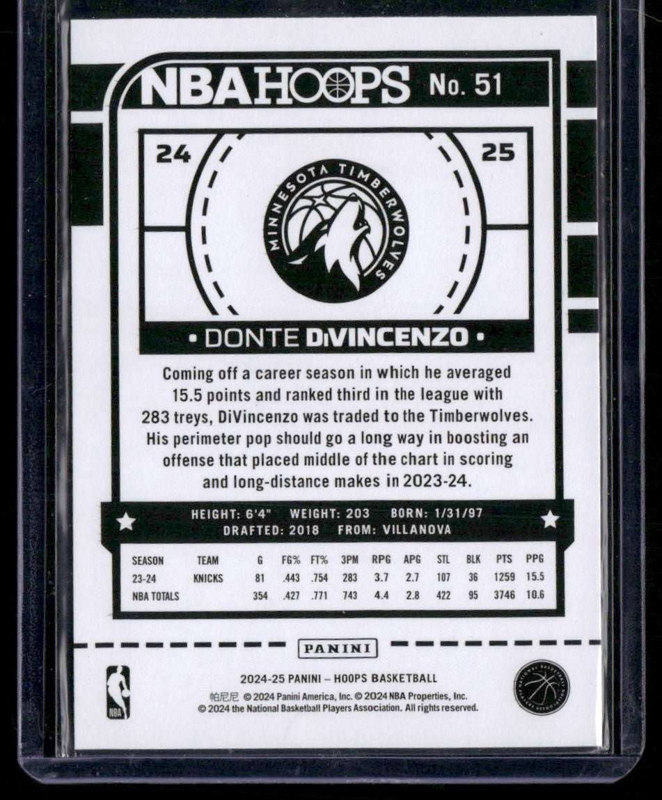 2024-25 Hoops #51 Donte DiVincenzo