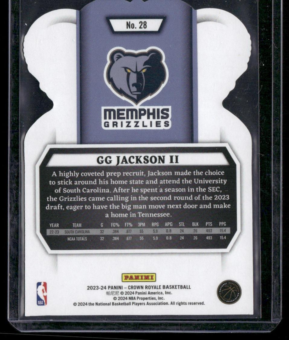 2023-24 Panini Crown Royale #28 GG Jackson II Crystal Blue #/99