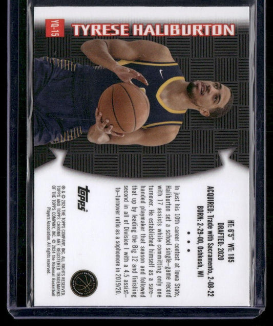 2023-24 Topps Chrome #YQ-15 Tyrese Haliburton Youthquake