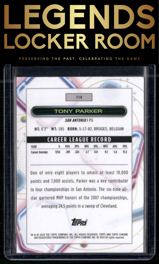 2023-24 Topps Chrome Cosmic #114 Tony Parker