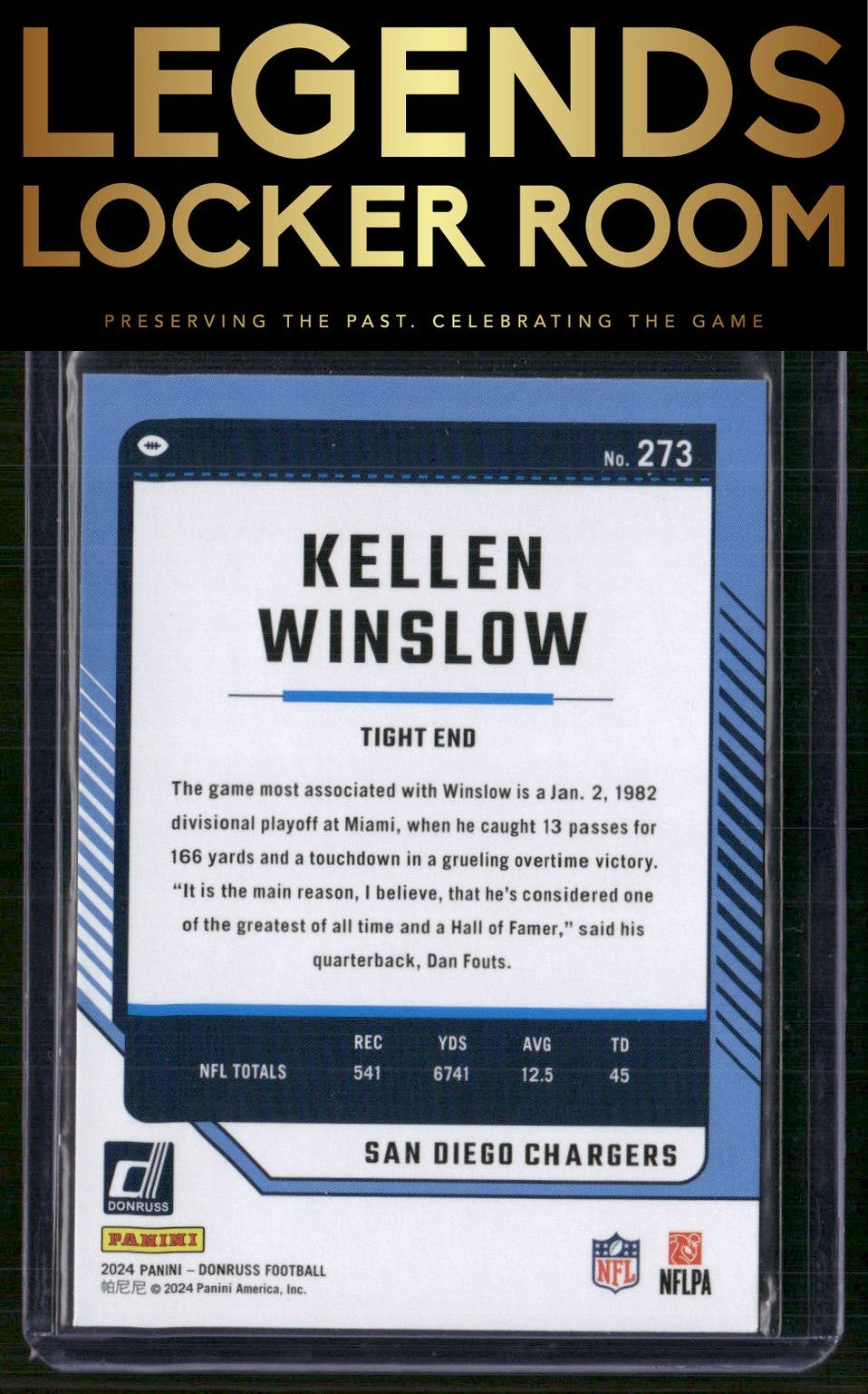 2024 Donruss #273 Kellen Winslow
