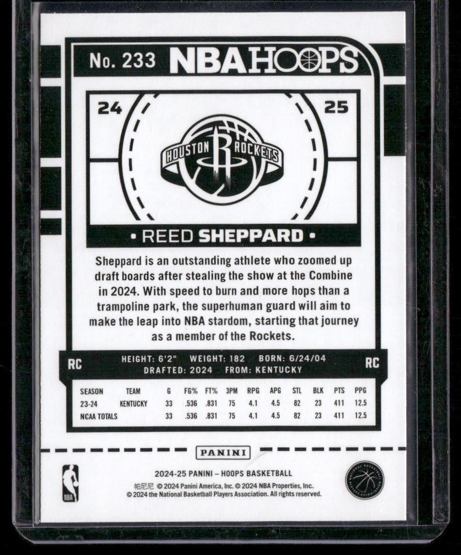 2024-25 Hoops #233 Reed Sheppard