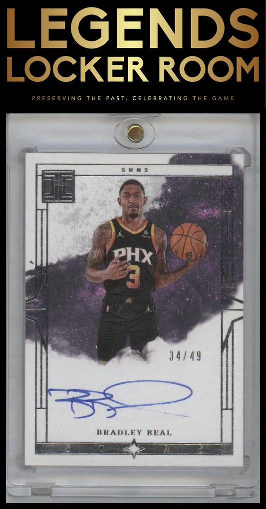 2023-24 Panini Impeccable #ISS-BEA Bradley Beal Impeccable Stars Signatures #/49