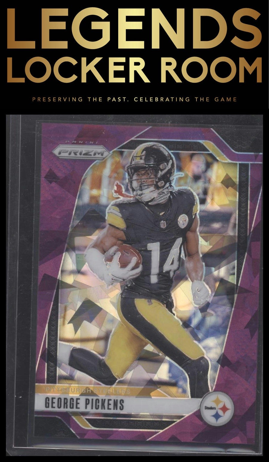 2024 Panini Prizm #243 George Pickens Purple Ice #/225