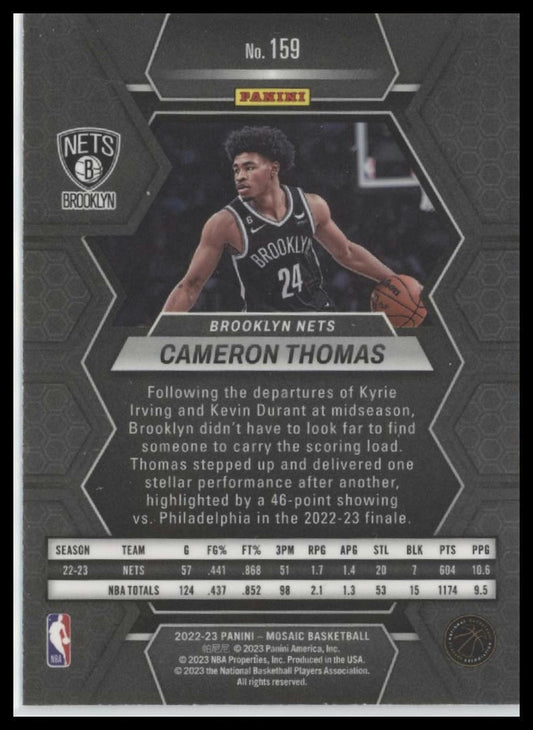 2022-23 Panini Mosaic #159 Cameron Thomas