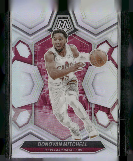 2023-24 Panini Mosaic #143 Donovan Mitchell Silver