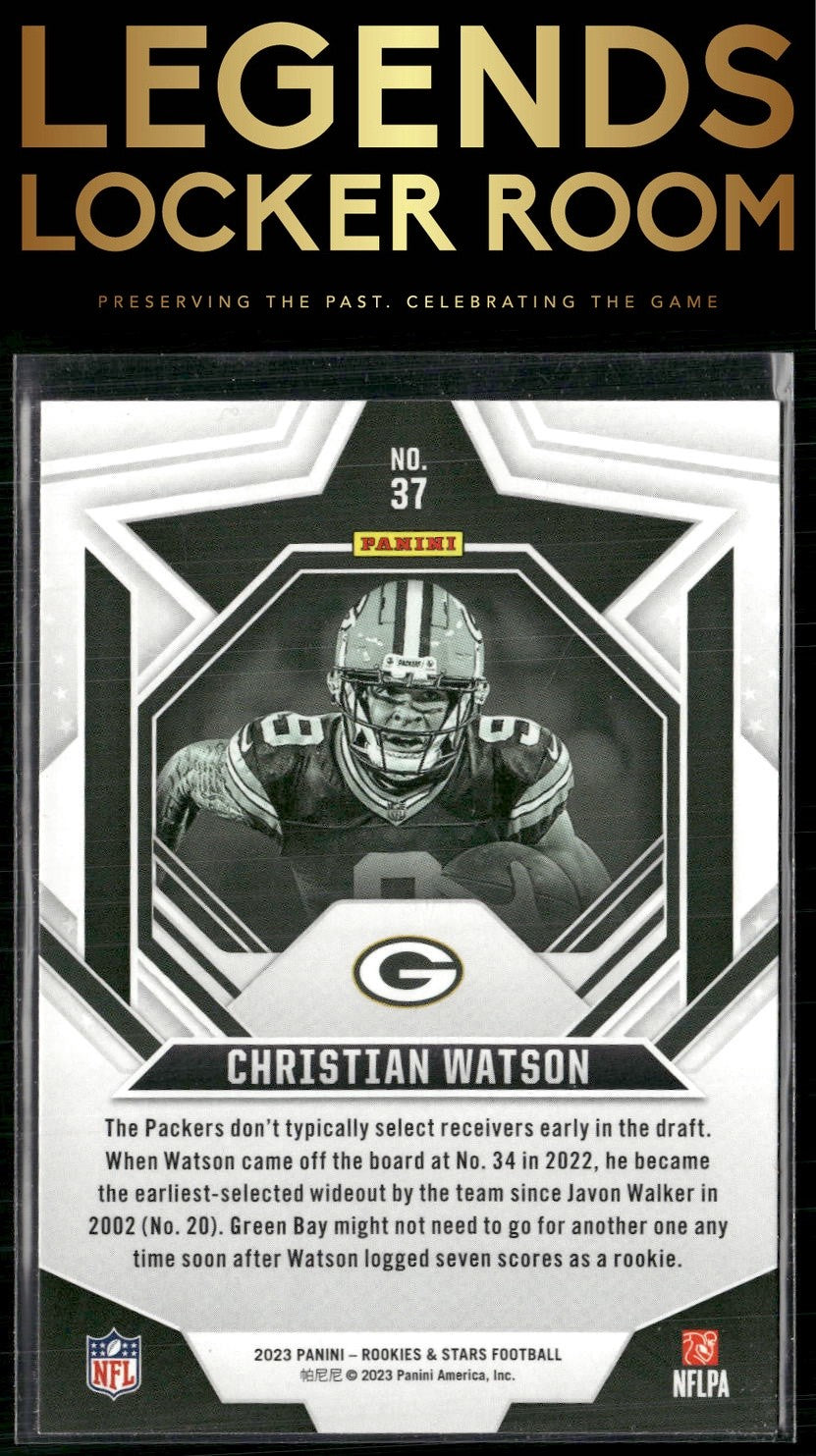 2023 Panini Rookies & Stars #37 Christian Watson Red