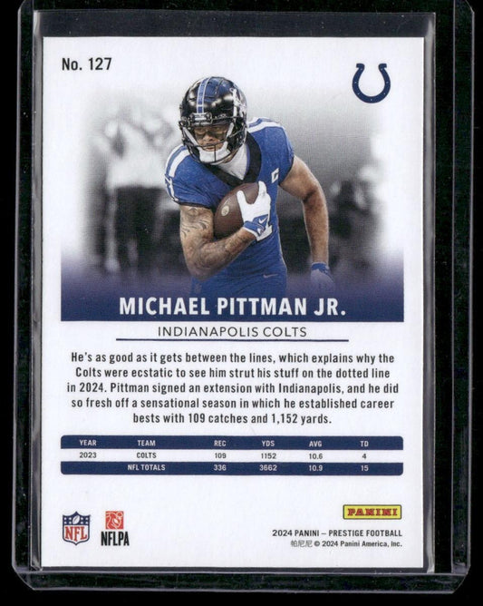 2024 Panini Prestige #127 Michael Pittman Jr.
