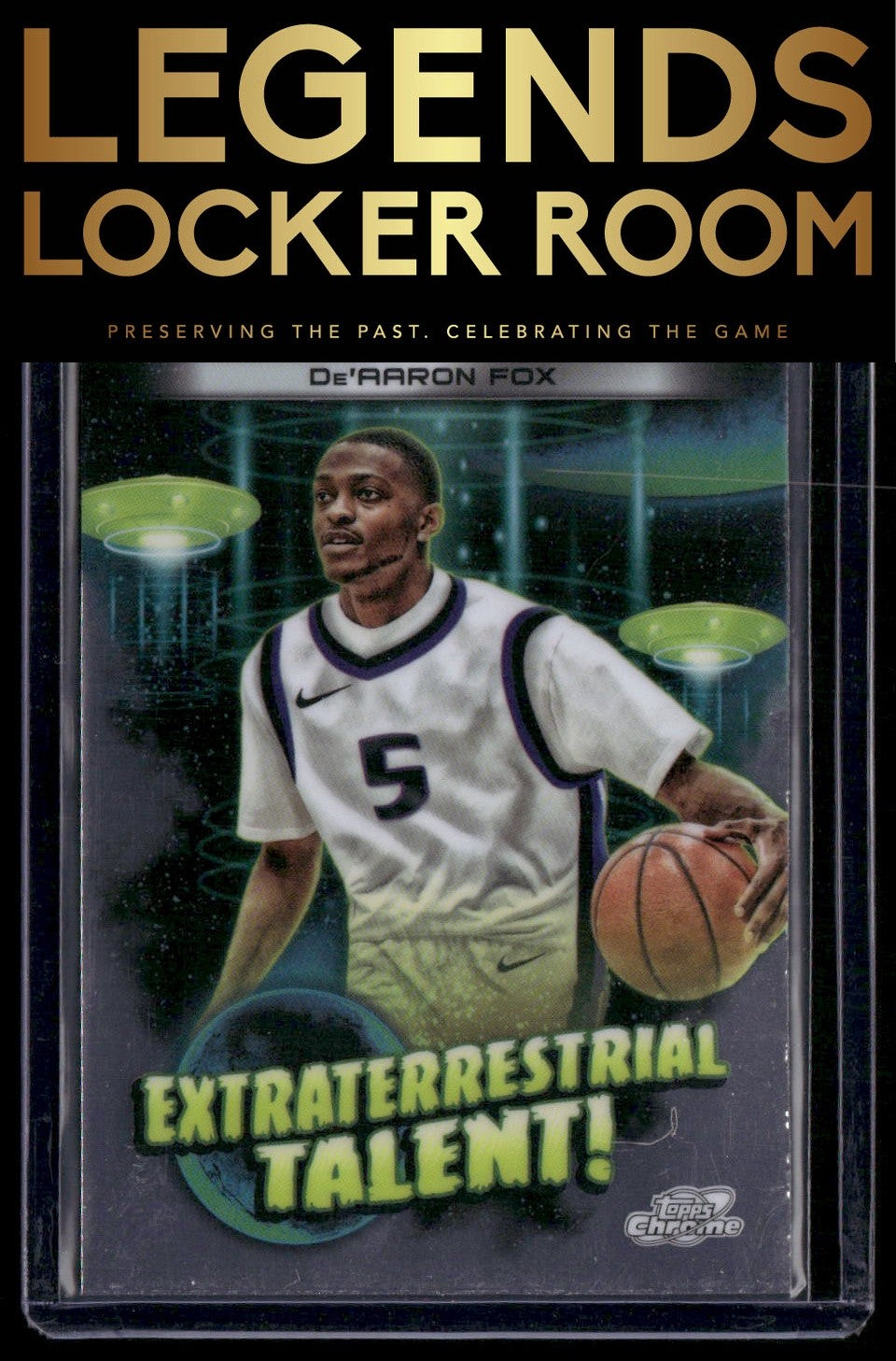 2023-24 Topps Chrome Cosmic #ET-12 De'Aaron Fox Extraterrestrial Talent